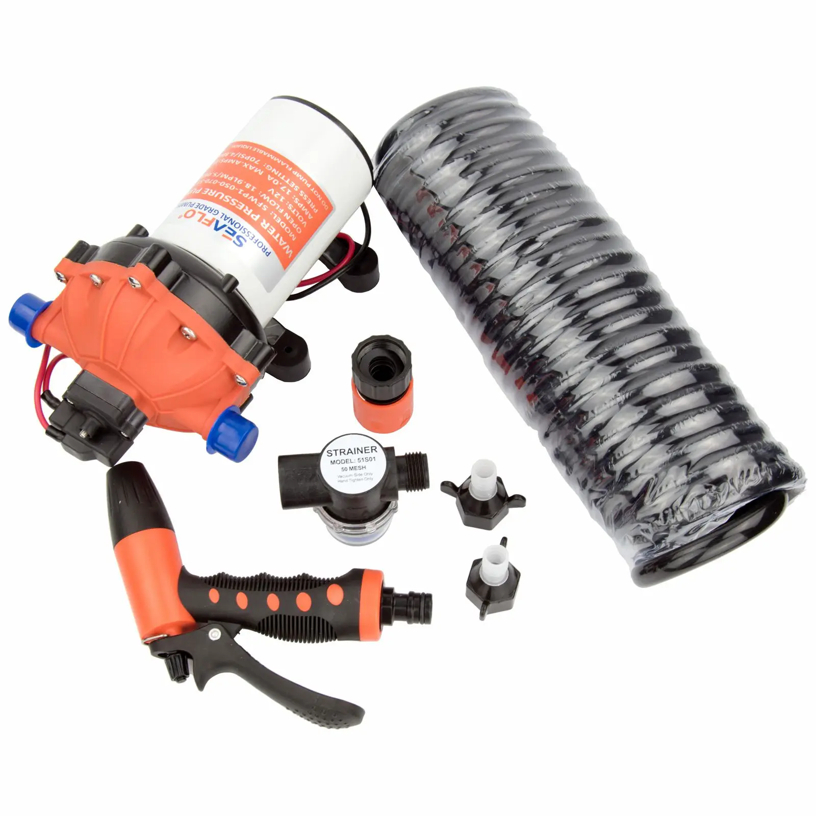 Washdown Pump Kit Enough Power for Tough Deck and Anchor Cleaning Wash
