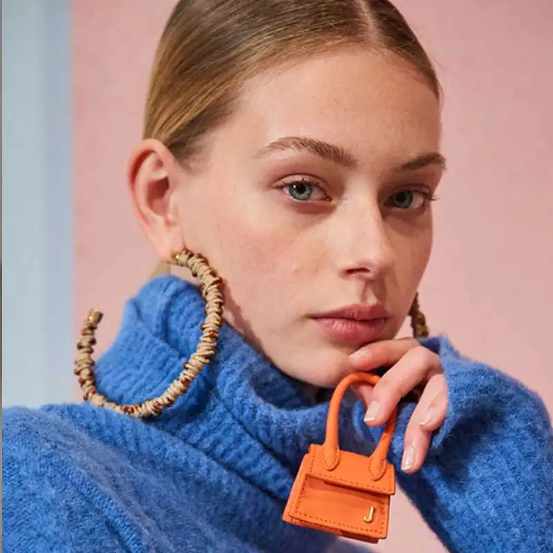 Сумка женская супер мини уши девушки брендовая дизайнерская сумка для украшения Модные известные классические сумки ПУ лоскут сумки через плечо