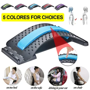 

Back Stretch Equipment Massager Massageador Magic Stretcher Fitness Lumbar Support Relaxation Spine Pain Relief