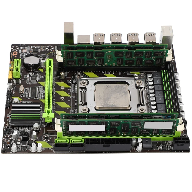X79G LGA2011 практичная материнская плата для настольного компьютера с E5 2689 cpu 4x8G ECC ram