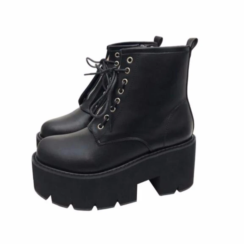 Compra Botas punk impermeables para mujer, zapatos de tacón alto, botines  de moto, YMA530-1 a la moda, invierno y otoño en la tienda en línea Crape  myrtle Yumeier's Store a un precio