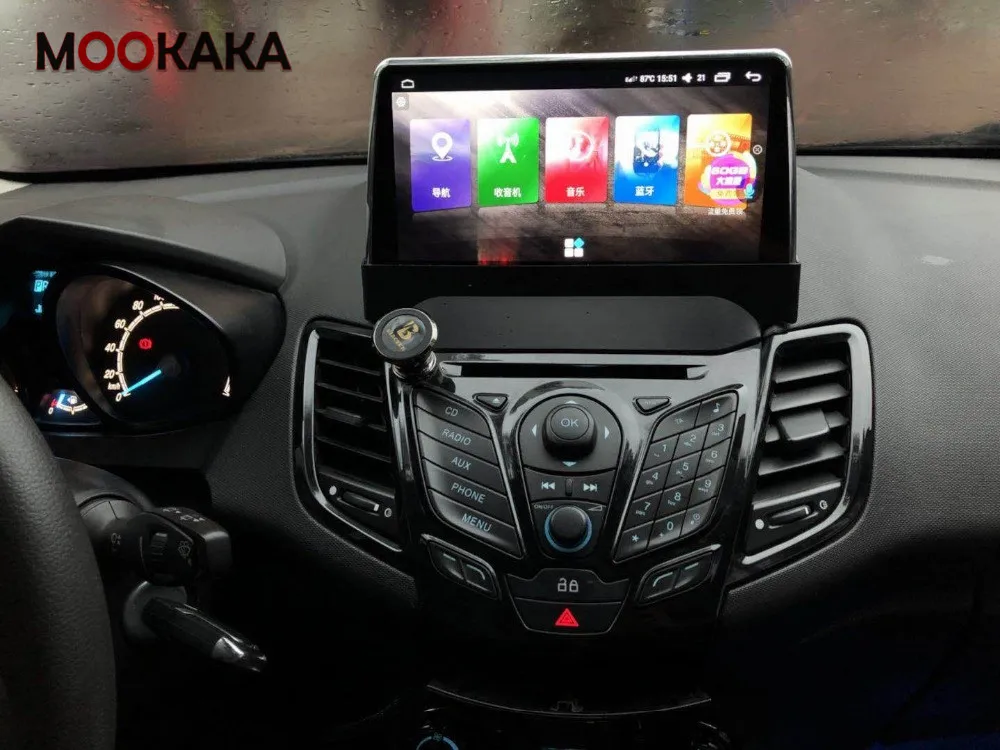 IPS Android 10.0 6+128G Car GPS Navigation For Ford Fiesta 2009 2016