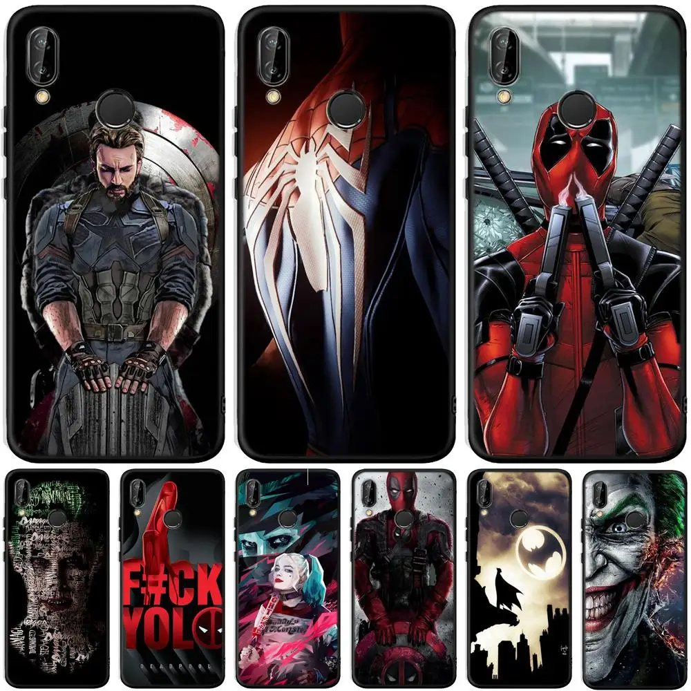

Cool Joker Dead Pool For Huawei Honor 7A Pro 7C 8A 8S 8X 8C 9X 8 9 10 20 Lite View 20 Case Soft Silicone Cover Back Coque Etui