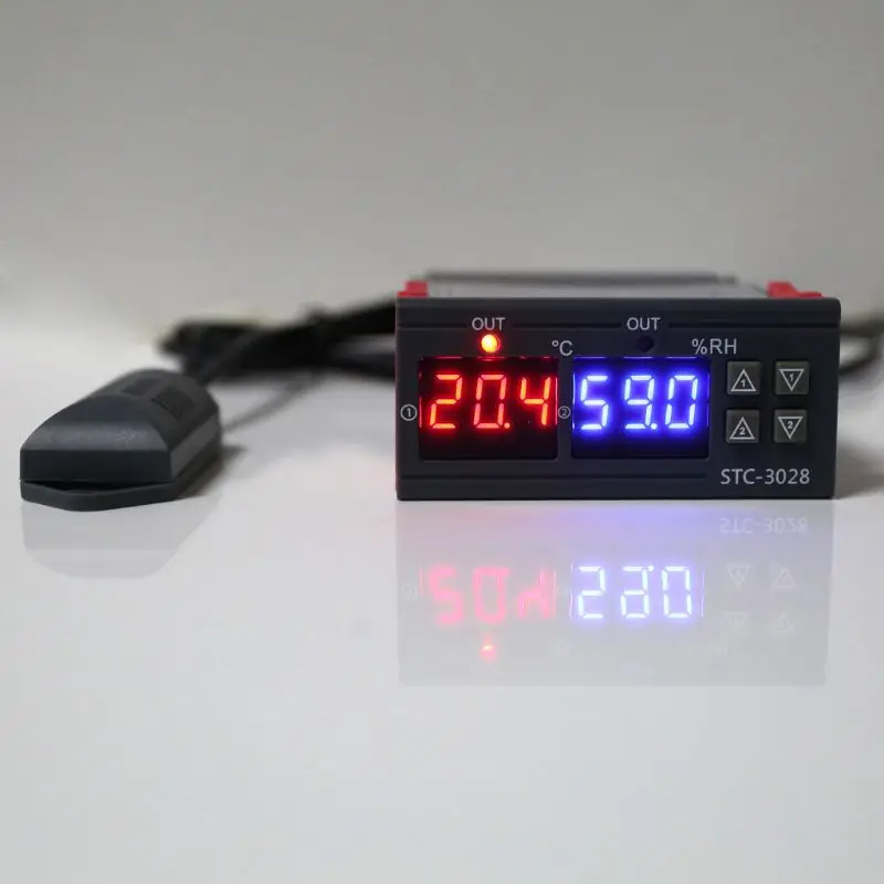 Цифровой термостат гигростат регулятор влажности и температуры AC 110V 220V 10A 35ED