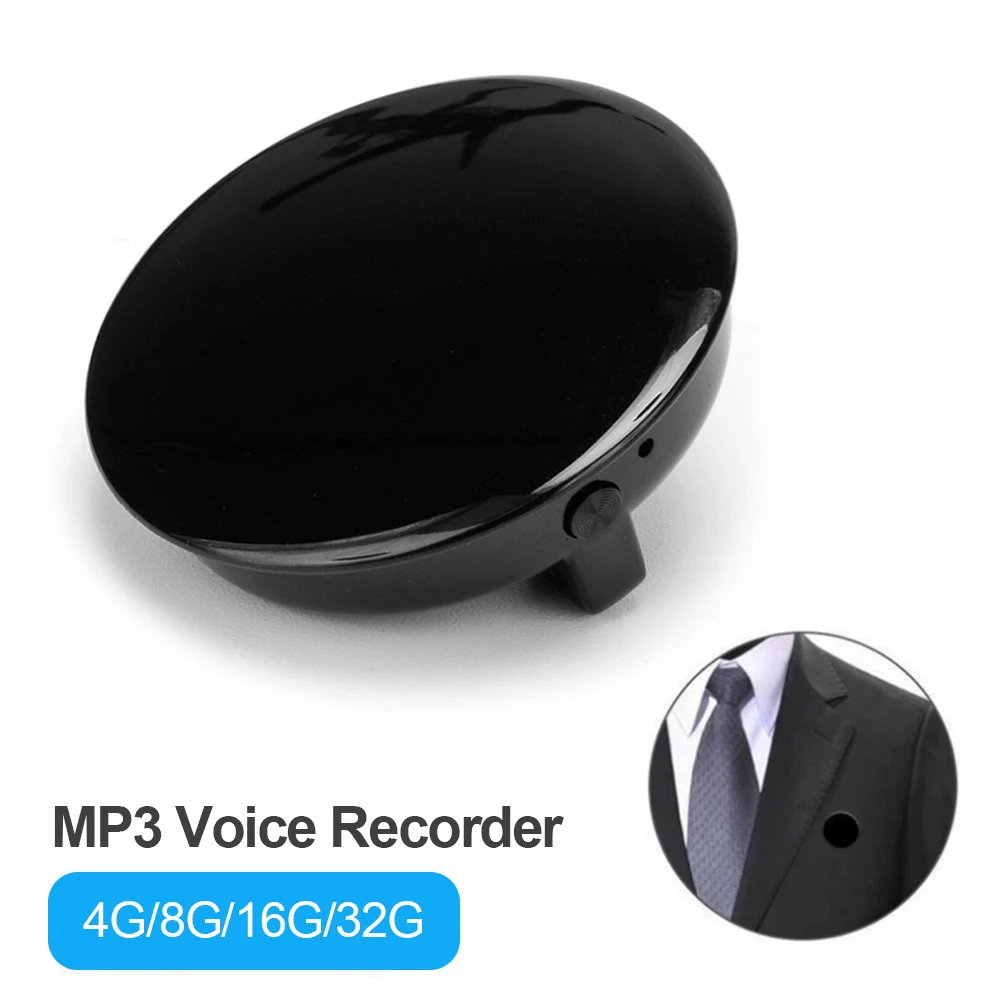 Mini Voice Recorder Badge Medal Audio Children Sound Recording Pen Silent Noise Reduction Digital Dictaphone Clip | Электроника