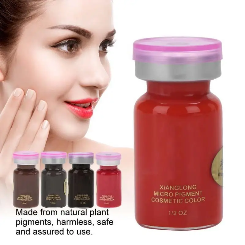 8ml/Bottle Eyebrow Lip Tattoo Plant Pigment Microblading Pigment Ink Makeup Tool Permanent Makeup Tattoos Ink Pigment For Lip