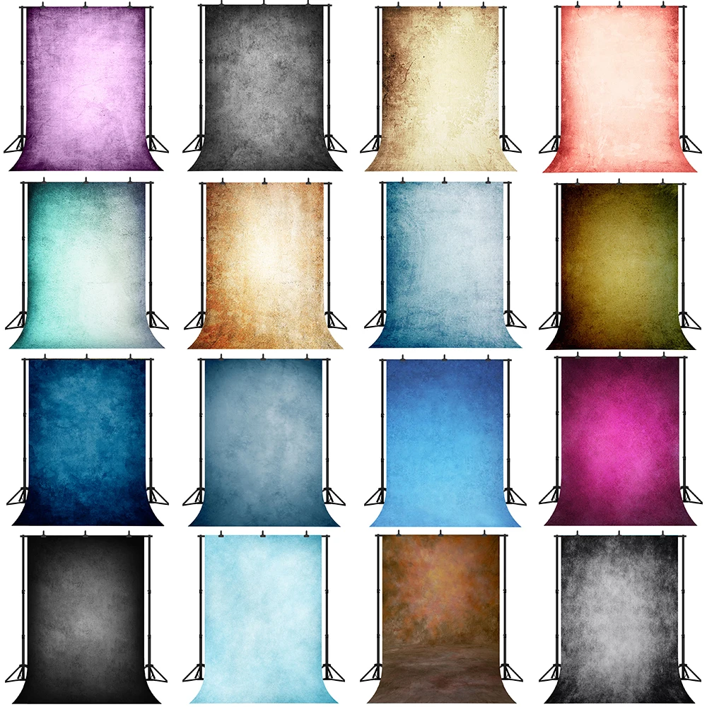 

Retro Abstract Portraits Vinyl Photography Backdrop Computer Printed Colorful Texture Wall Background Photoshoot Photo Studio