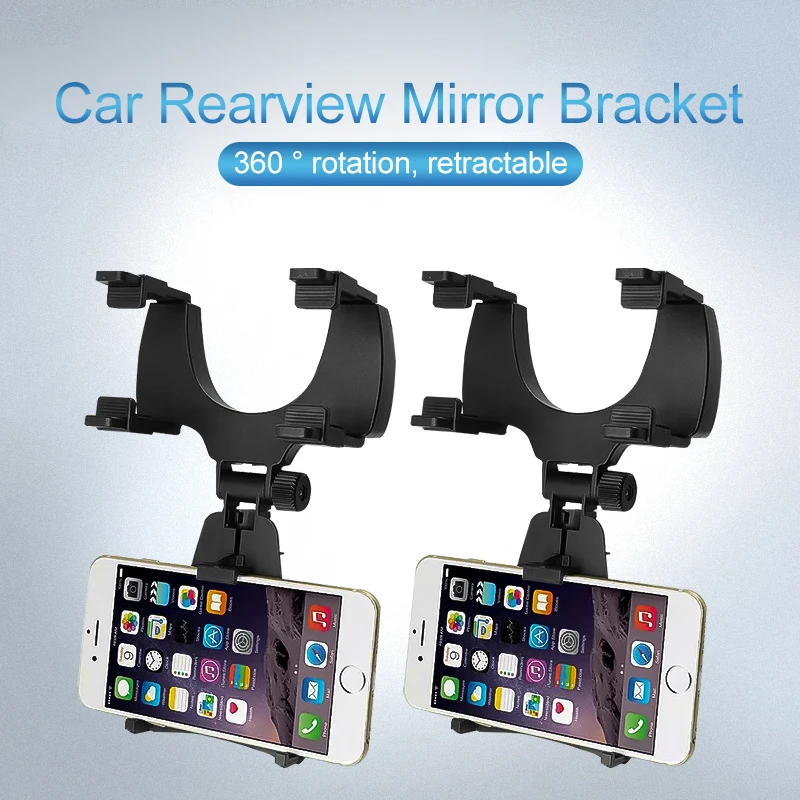 Adjustable Car phone Bracket rearview mirror mobile Stands reverse navigation For Phone Holder | Мобильные телефоны и