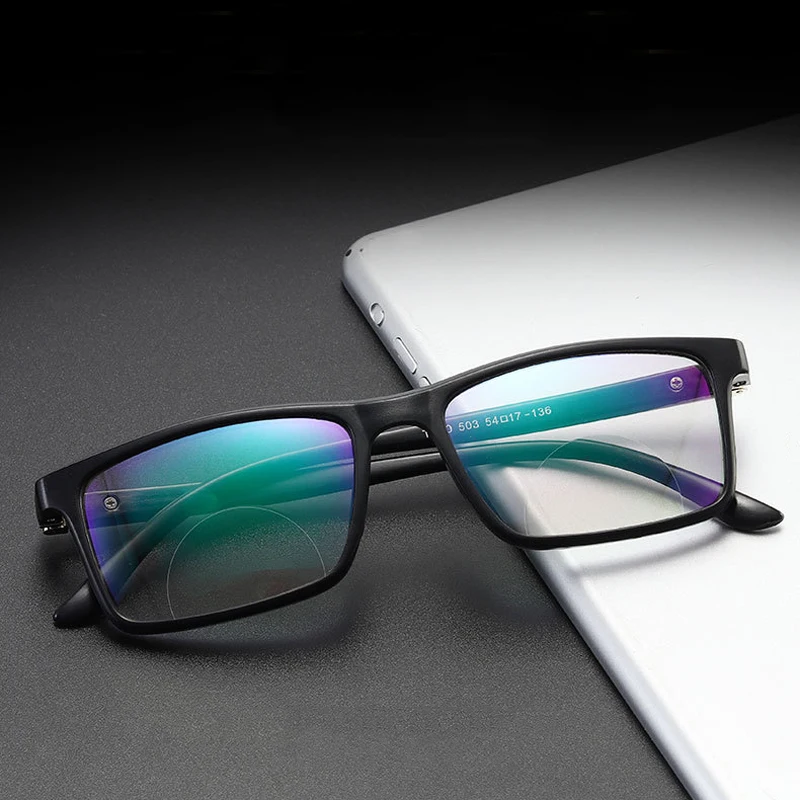 Iboode анти синий свет очки для чтения для мужчин и женщин Мультифокальные пресбиопические увеличительные очки Дальний вид диоптрийные очки