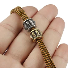 Восьмиугольные бусины для ножей белые латунные бусины зонтик веревка кулон винтажные медные бусы на веревочке