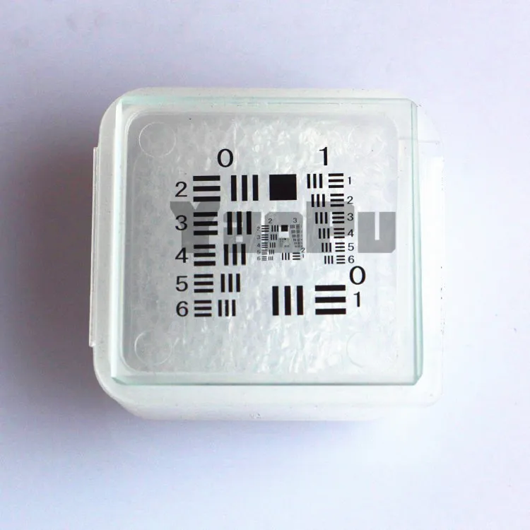 Placa de teste de resolução óptica que