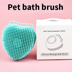 Bathroom Puppy Big Dog Cat Bathing Massage Glove Brush Soft Safety Silicone