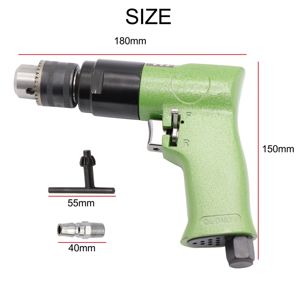 3/" пневматическая дрель Z00A 1800 об/мин высокоскоростной беспроводной пистолет тип пневматическая дрель Реверсивные инструменты для сверления отверстий