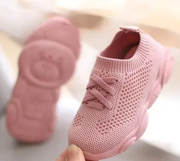

Brand Kids Shoes Antislip Soft Bottom Baby Sneakers Casual Flat Sneakers Shoes Children size Girls Boys Sports Shoes Size 21-36
