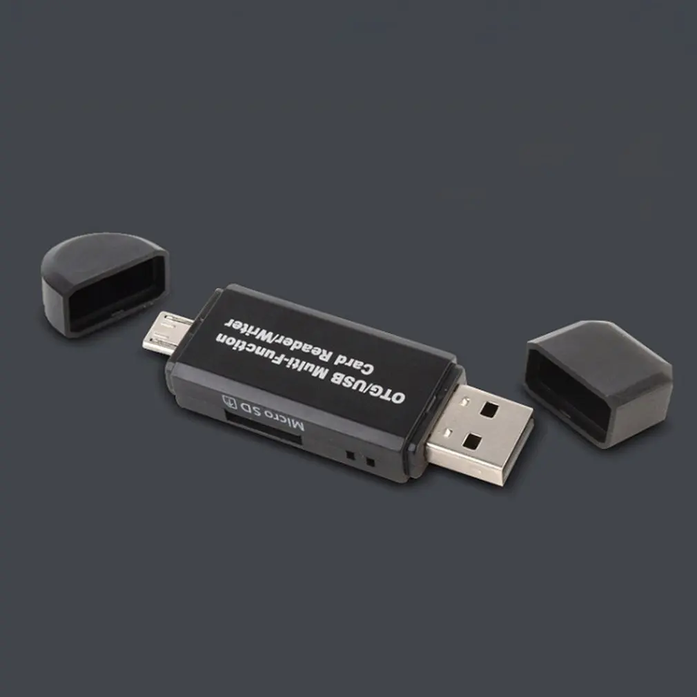 2 в 1 USB OTG кард-ридер высокоскоростной USB 2,0 Универсальный кард-ридер для Android телефон компьютер USB интерфейс