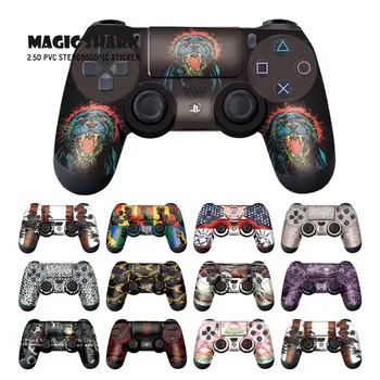 

Magic Shark Crayon Shinchan Stone Print Dinosaur USA Flag Sticker Case Film for PS4 Controller Sony Playstation 4