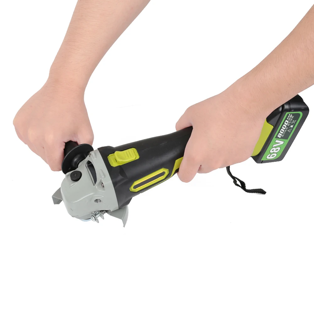 

Cordless Angle Grinder 68V Lithium-Ion 8000mAh Grinding Machine Cutting Electric Angle Grinding Power Tool with Storage Box