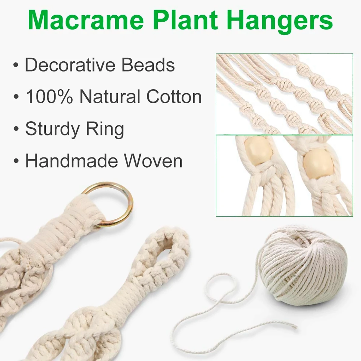 Hot Sales 100%Handmade Macrame Wall Hanging Macrame Plant Hanger Flower/Pot Hanger For Wall Decor Hanging Planter Hanging Basket