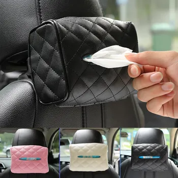 

PU Leather Car Styling Tissue Box for Toyota Logo RAV4 Camry Corolla Yaris Prado Prius Sequoia Mr2 CHR Paper Holder Accessories