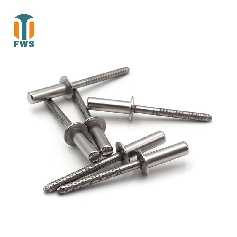 

10 PCS M6.4 DIN EN ISO 16585 GB/T 12615.4 Stainless Steel Round Head Closed End Blind Rivet Sealed Hollow Rivets Blind Rivets