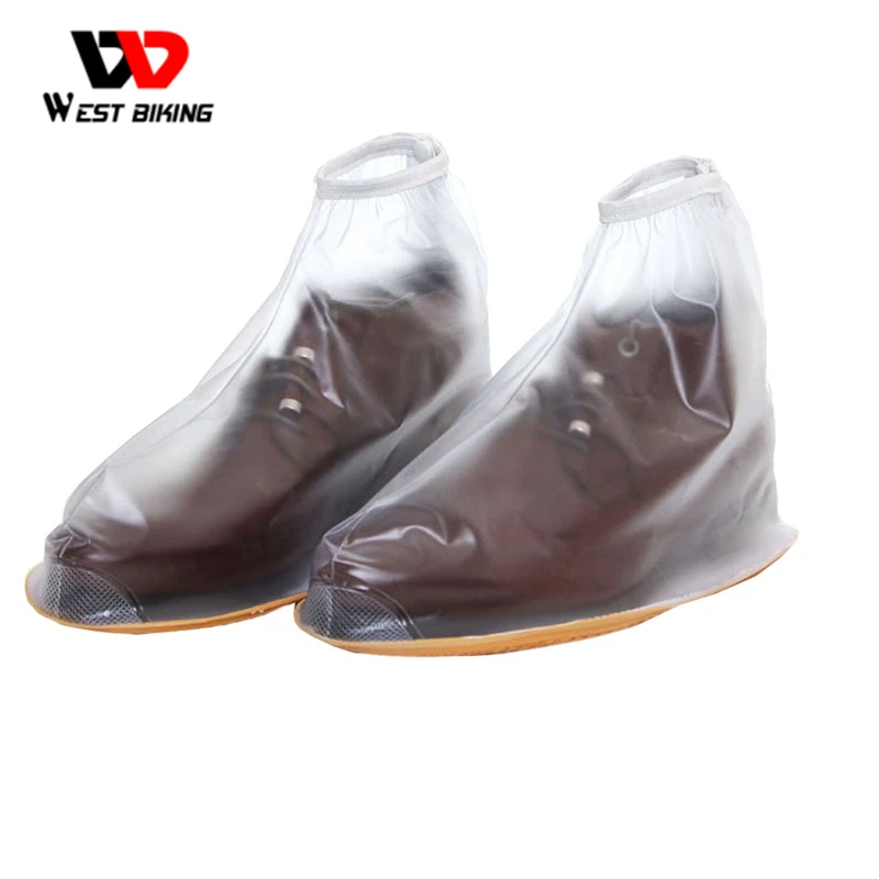 WEST BIKING Men's Non-slip Waterproof Rain Shoe Covers Cycling Essential Travel Water Shoes Cover |