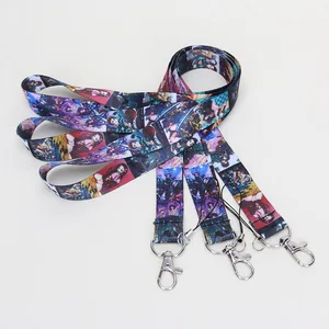 44cm Demon Slayer Lanyard Phone Strap Neck lanyard certificate listing rope