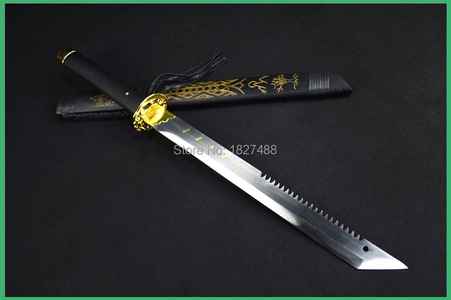 Для китайского кунг-фу Broadsword Sword WuShu Da Dao сильный высокий клинок из марганцевой стали Острый Открытый нож боевой меч