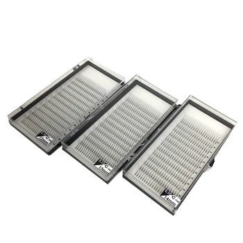 

3 Trays/lot Charming 3D Eyelash C and D Curl Long Silk Grafted Lash False Mink Eyelash Extensions Russia Volume 100% Handmade