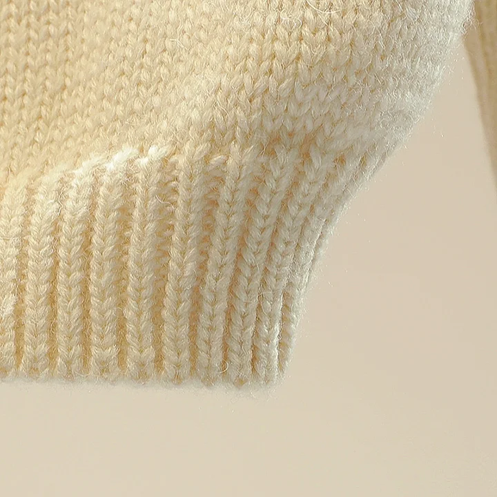 Свободный женский свитер осень/зима корейский Джокер короткая трикотажная рубашка круглый воротник фонарь рукав свитер Pull Femlme джемпер
