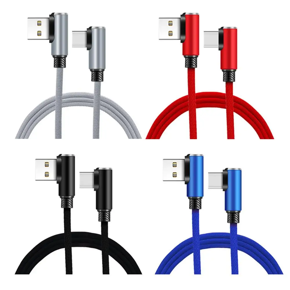 Bakeey телефонный кабель Type C Micro-USB двойной локоть передачи данных для быстрой