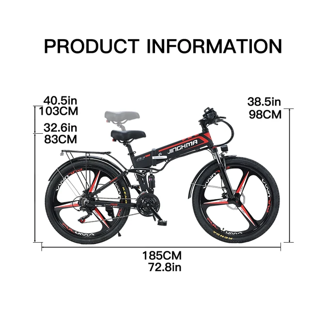 Electric bicycle 800w 48V 10ah lithium battery 5