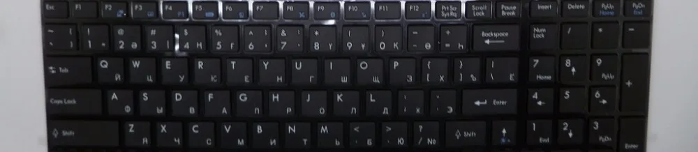 Клавиатура для MSI GT60 GT70 GX60 GX70 черная с черной рамкой V123322CK DM Дания HU/HG Венгерская КС