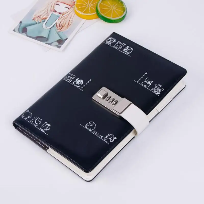 A5 Notebook Diary With Lock Password Book Planner Refill Daily Journal Travelers Agenda Office School Stationery Gift A5 Notebook Diary With Lock Password Book Planner Refill Daily Journal Travelers Agenda Office School Stationery Gift