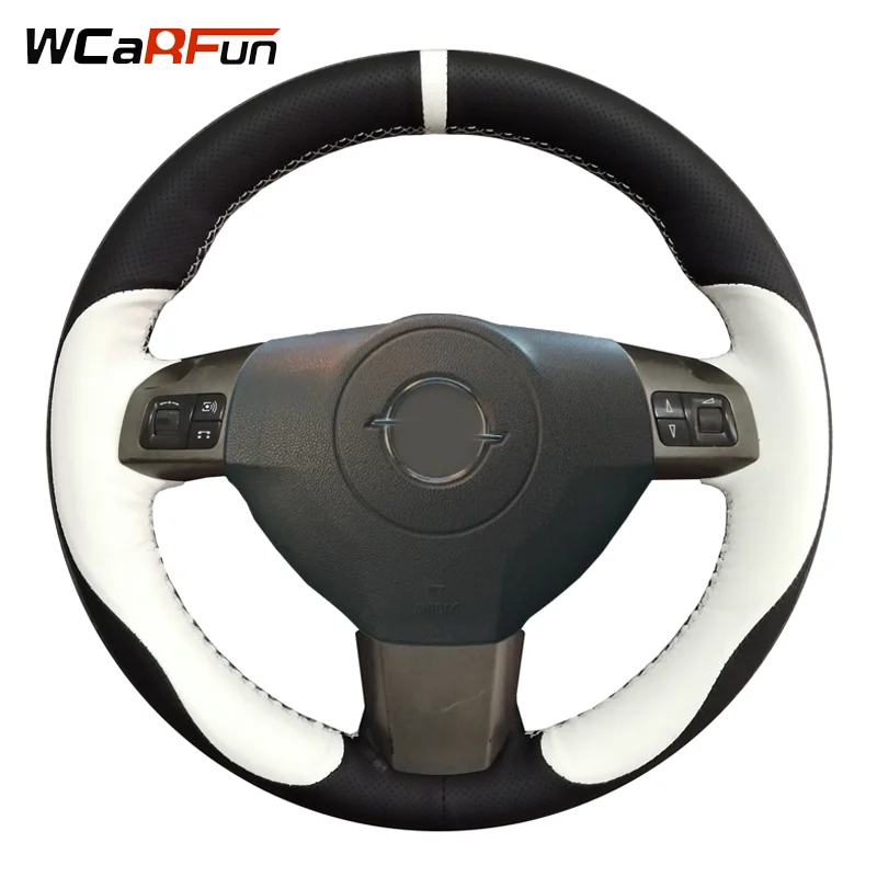 Искусственная кожа Чехол рулевого колеса автомобиля для Opel Astra(H) Signum Corsa 2004-2009 Zaflra(B) 2005- Vectra(C) 2005-2009