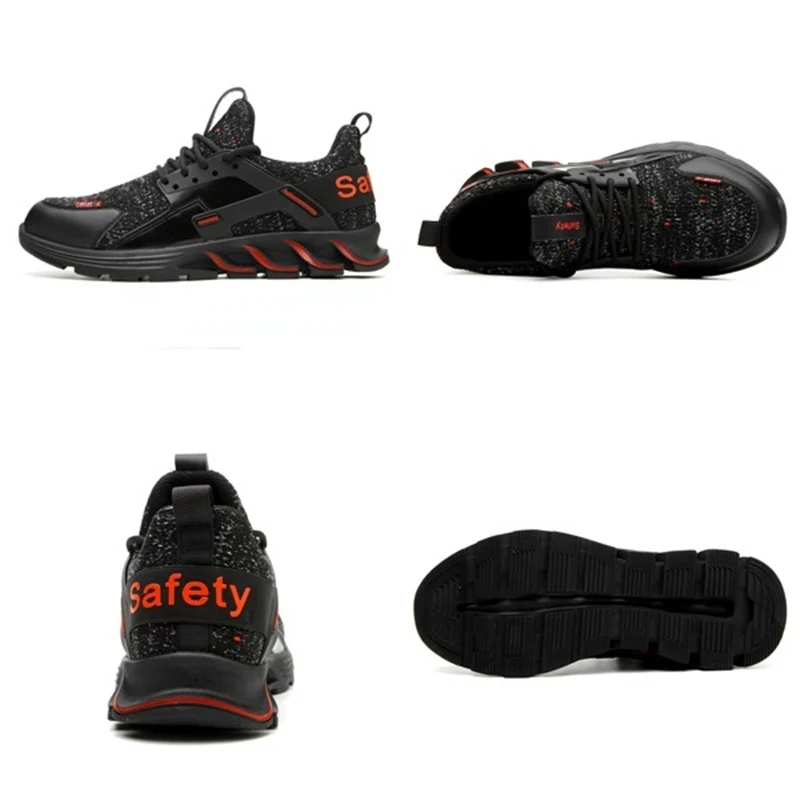 Неразрывная обувь со стальным носком; Рабочая защитная обувь для мужчин; непромокаемые ботинки; светильник; дышащие кроссовки; Прямая поставка