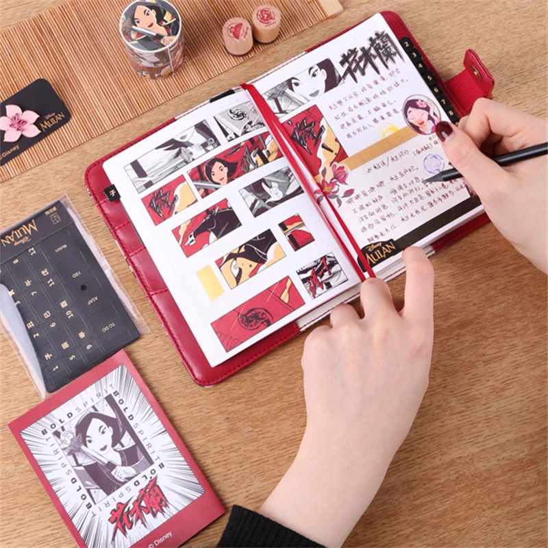 Kinbor x Disney Mulan Theme Premium Notebook Journal Set A6 Size Gift Packaging Notebooks School Suppliers Gift Tools Stationery Kinbor x Disney Mulan Theme Premium Notebook Journal Set A6 Size Gift Packaging Notebooks School Suppliers Gift Tools Stationery