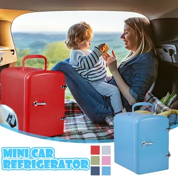 

Mini Car Refrigerator 4L Portable Picnic Car Refrigerator Car Dual-Use Beverage Semiconductor Electronic Refrigerator #YL5