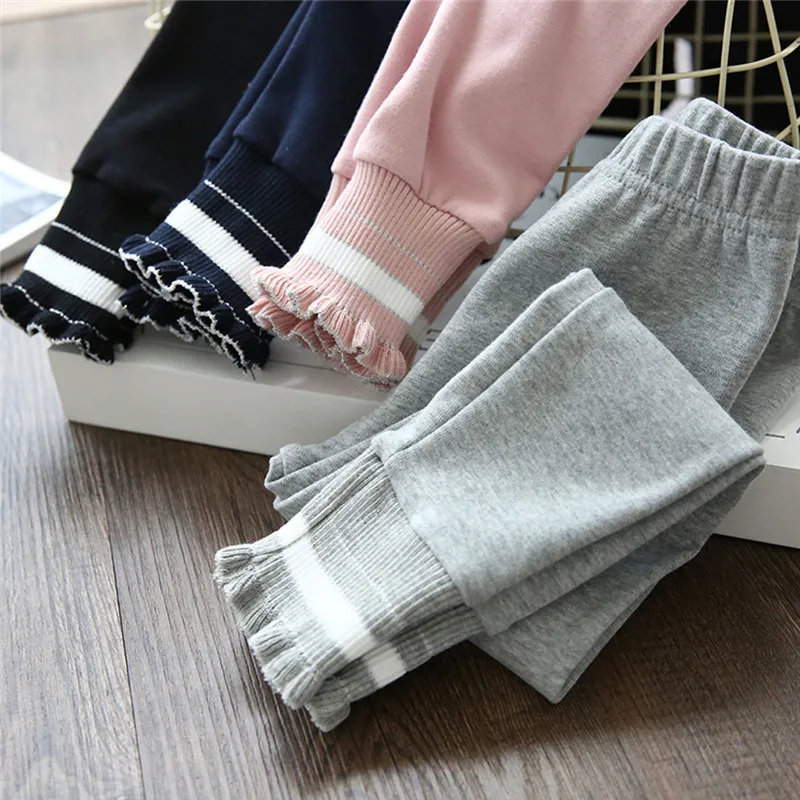 Girls' winter leggings Toddler Kids Baby Girls Striped Leggings Tights Pants Trousers Outfits Clothes girls tights #4D02 (3)