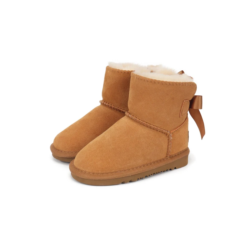 Hot Sale Australian Children 100% Genuine Leather Boots Fashion Girls Boy Winter Snow Boot Kids Warm Flat Shoes Baby |