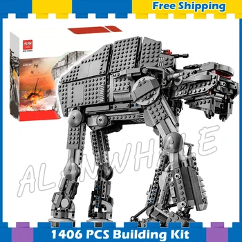 

1406pcs Space Wars The First Order Heavy Assault Walker 10908 Model Building Blocks Toys Bricks Games Movie Compatible