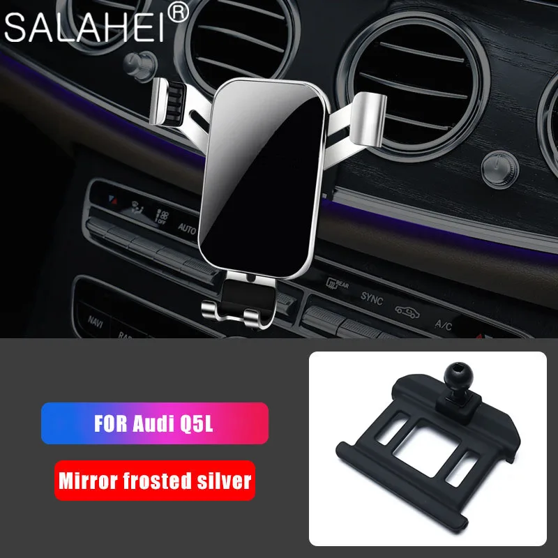 

Easy To Installation Phone Holder Bracket Car Air Vent Mount GPS Phone Holder Clip Stand For Audi Q5L Auto Interior Accessories