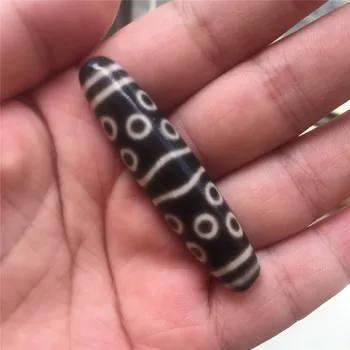 

Special 13 Eyes AAA Pure Black Natural Agate Stone Mysterious Amulet Tibetan Dzi Beads Collectable DIY Jewelry