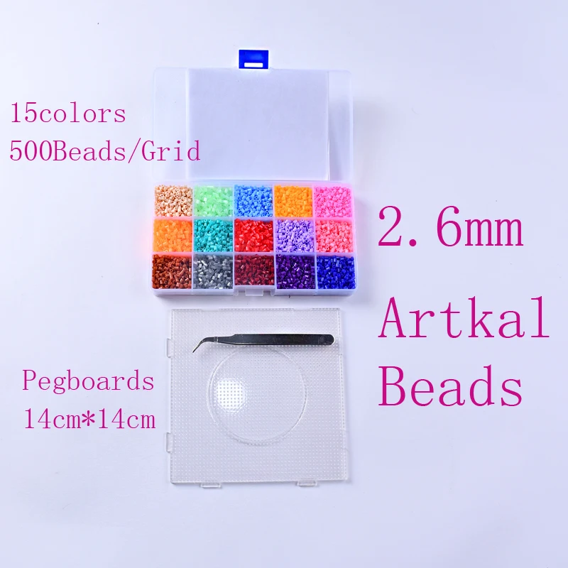 2 6 мм миниатюрные бусины Hama Artkal детские игрушки 7500 бусин наклейки Пазл сделай сам