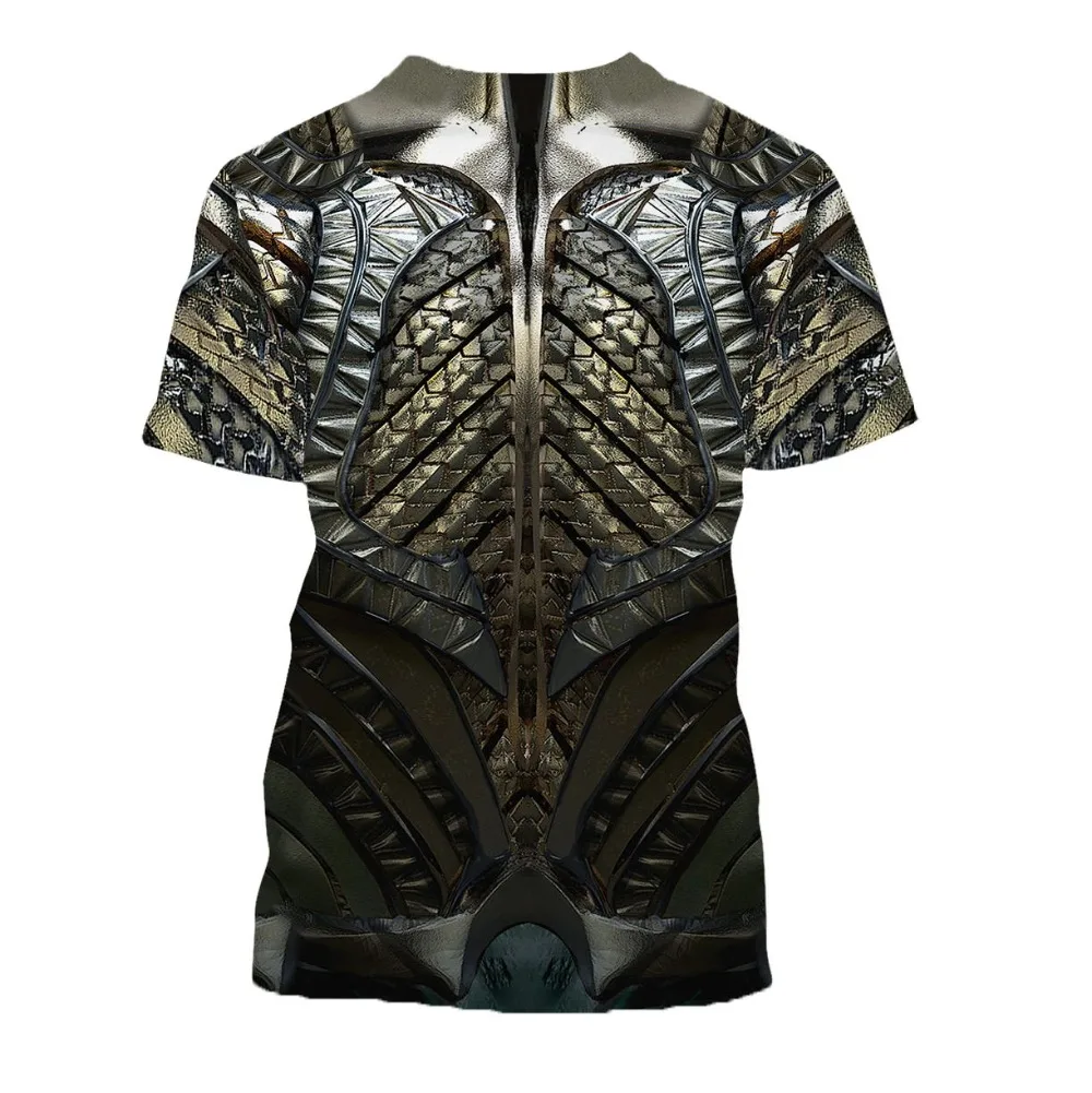 Griechische mittelalterliche Rüstung 3D-gedrucktes T-Shirt Harajuku Sommer Kurzarmhemd Ritter Straße Casual Unisex T-Shirt Tops DW0045 – Detail 33