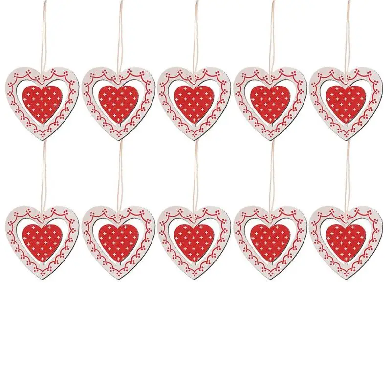10/100pcs деревянные Рождественские Подвески DIY ремесло Рождественская елка год украшение дома фестиваль вечерние декоративные принадлежности