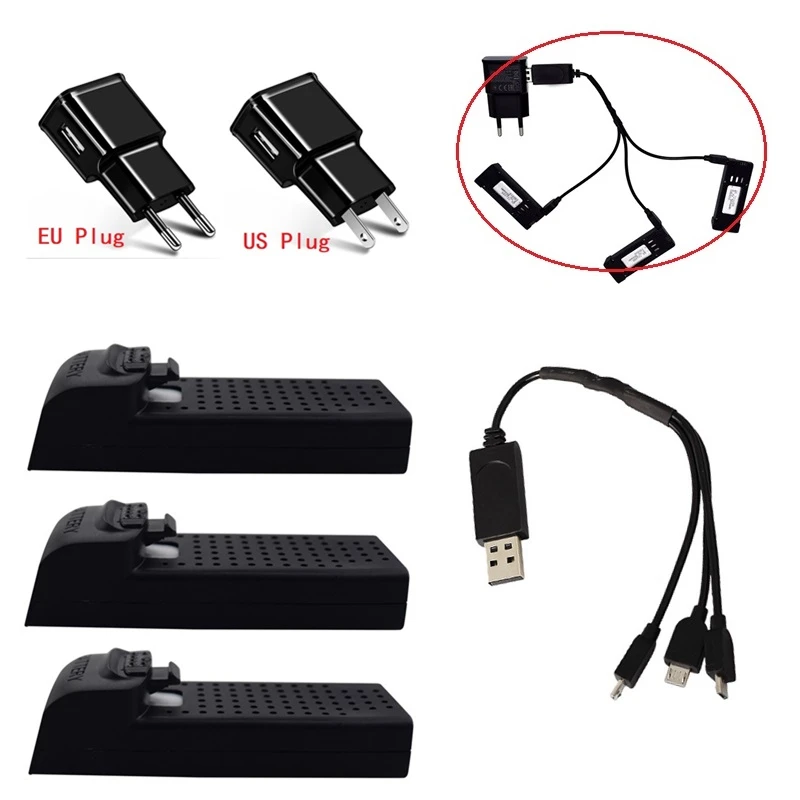 Оригинальный 3 7 V 500mAh Lipo батарея зарядное устройство наборы для UDI U61 U61W A30 A30W Дрон RC
