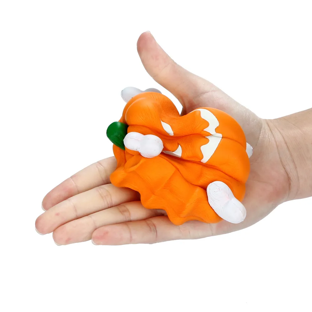 Squishies Тыква светящаяся медленно поднимающаяся фруктовая ароматическая сжимающая игрушка для снятия стресса светящаяся Милая Удобная игрушка для детей