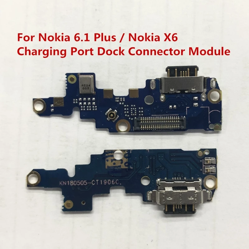 Для Nokia 6 1 Plus зарядный порт USB разъем гибкий кабель для Plus/X6 зарядное устройство