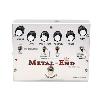 Biyang Tonefancier Metal End King Distortion Electric Guitar Effect Pedal