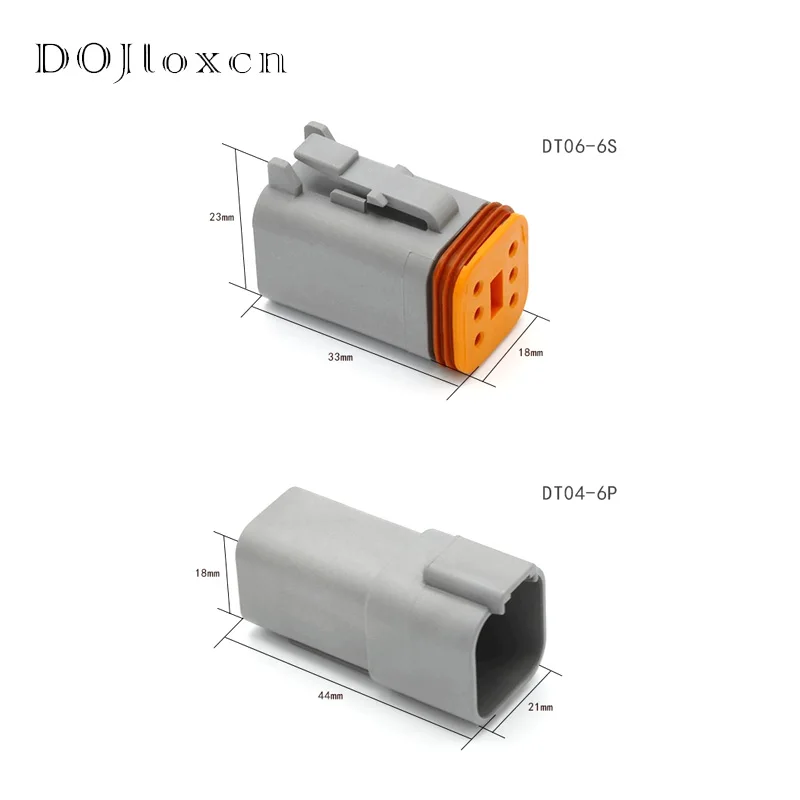 selado automotivo, conector DT com terminais, 1
